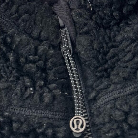 Lululemon Athletica Lulu Plus Size XL/XXL Black Sherpa Teddy Bear Cropped Hoodie - Picture 9 of 16